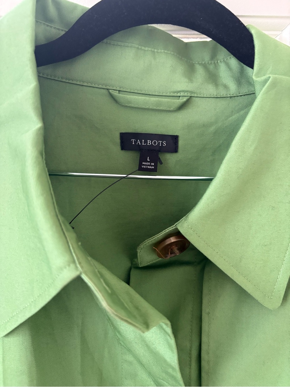 Talbots Green Boxy Cape Jacket - Bright Green - Picture 2 of 6